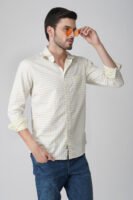 Gingham Sky Pista Multi-Pocket Full Sleeve Check Shirt