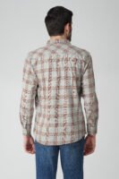 Craf Rust Multi-Pocket Full Sleeve Check Shirt