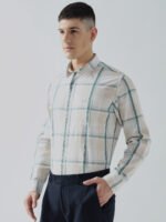 Lenin Pep Check Green Semi-Formal Men's Shirt