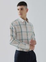 Lenin Pep Check Green Semi-Formal Men's Shirt