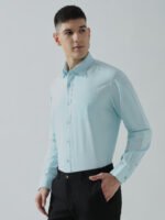 Rocky Plain Sky Blue Casual Men’s Shirt