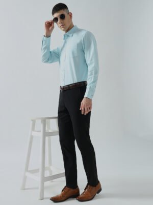 Rocky Plain Sky Blue Casual Men’s Shirt