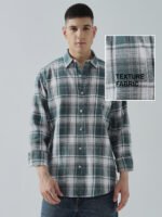 Rocky Casual Green Checked Men's Shirt