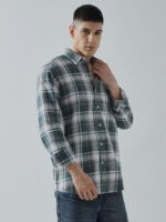 Rocky Casual Green Checked Men's Shirt