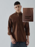 Xclusive Dobby Brown Club Wear Men’s Shirt