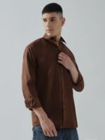 Xclusive Dobby Brown Club Wear Men’s Shirt