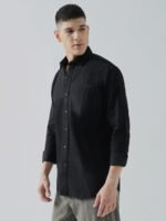 Xclusive Dobby Black Club Wear Men's Shirt