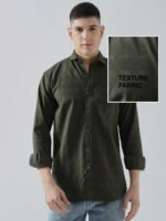 Xclusive Dobby Bottle Green Club Wear Men’s Shirt