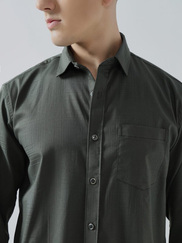 Xclusive Dobby Green Club Wear Men’s Shirt