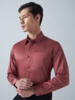 Satin Lycra Blush Formal Men’s Shirt