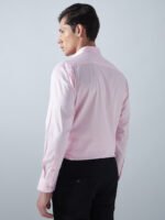 Satin Lycra Pink Formal Men’s Shirt