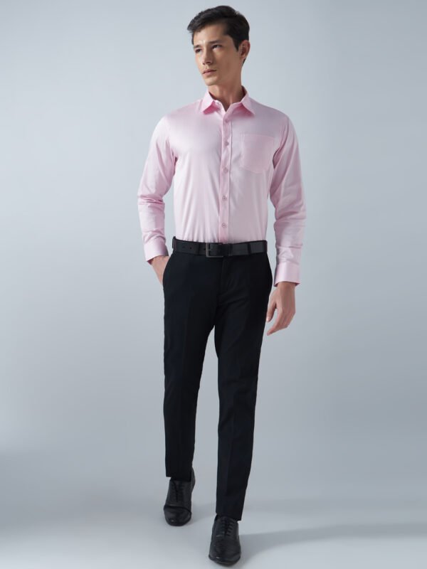 Satin Lycra Pink Formal Men’s Shirt