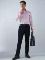 Satin Lycra Pink Formal Men’s Shirt