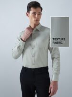 Satin Lycra Desert Sage Formal Men’s Shirt