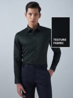 Satin Lycra Dark Green Formal Men’s Shirt