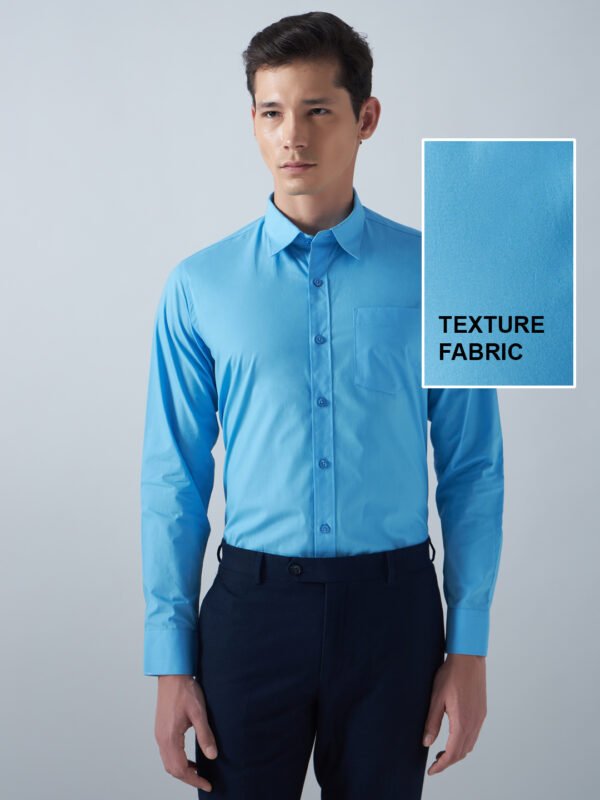 LAAF Blue Formal Men's Cotton Shirt