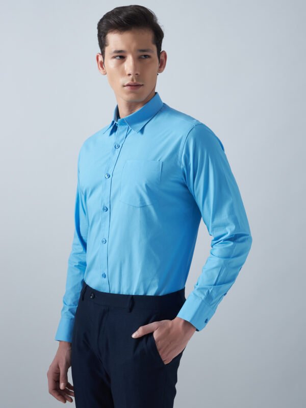 LAAF Blue Formal Men's Cotton Shirt